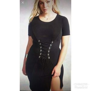 CORSET LACE UP DRESS